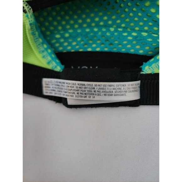 Victoria's Secret Women's Activewear Auqa Teal/Lime Green VSX Sports Bra Sz 34D - Picture 7 of 9